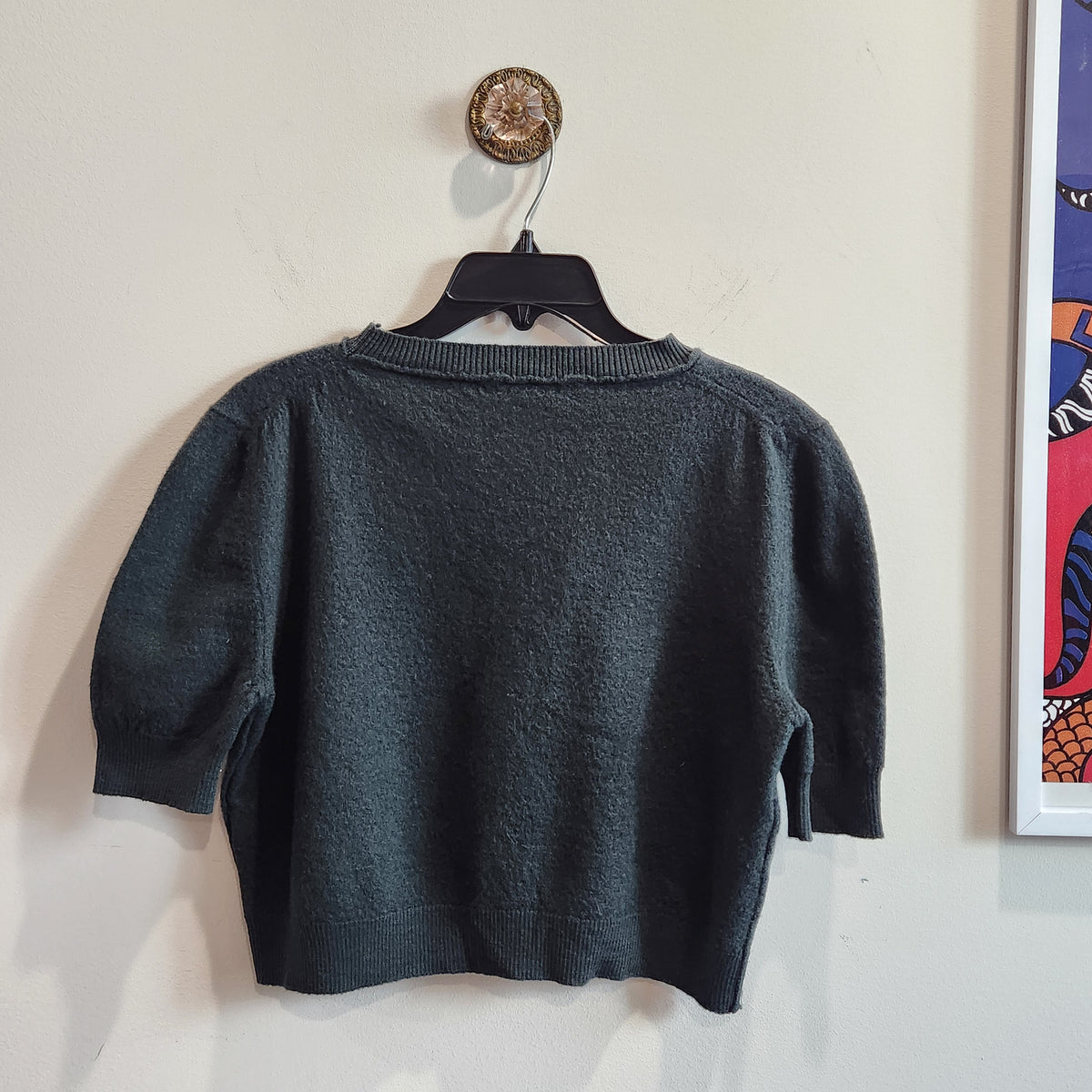 Alexander McQueen MCQ Cropped Wool Top sz. S