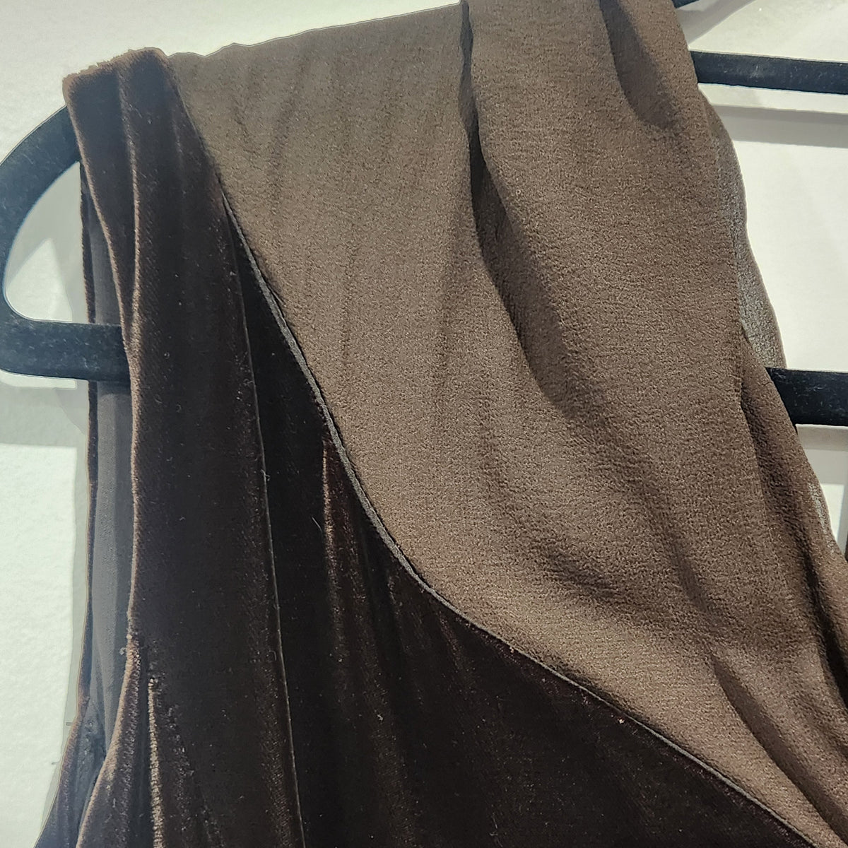 Armani Collezioni Chocolate Velvet & Silk Evening Gown | Made in Italy