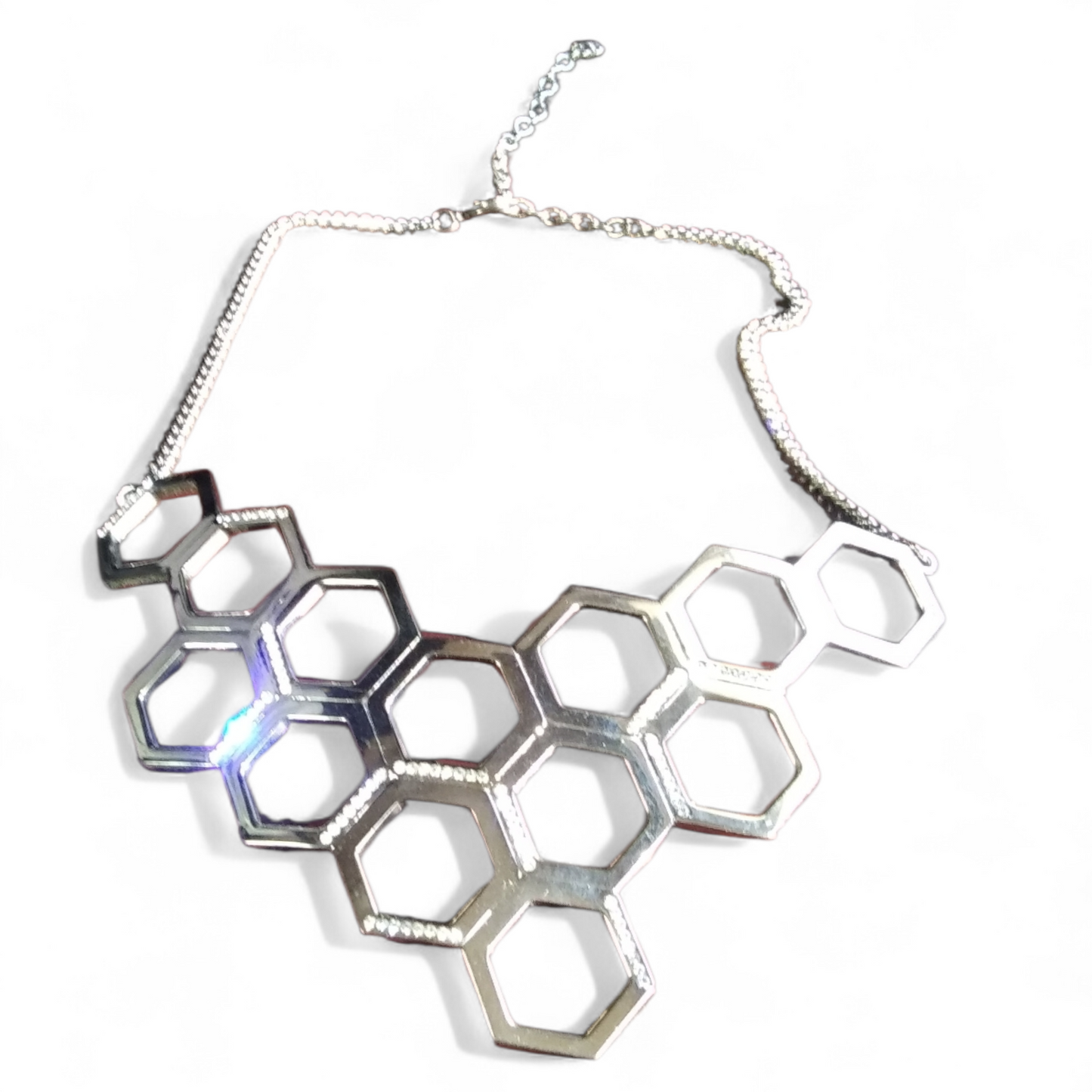 Vita Fede Geo Millie Silver Bib Necklace