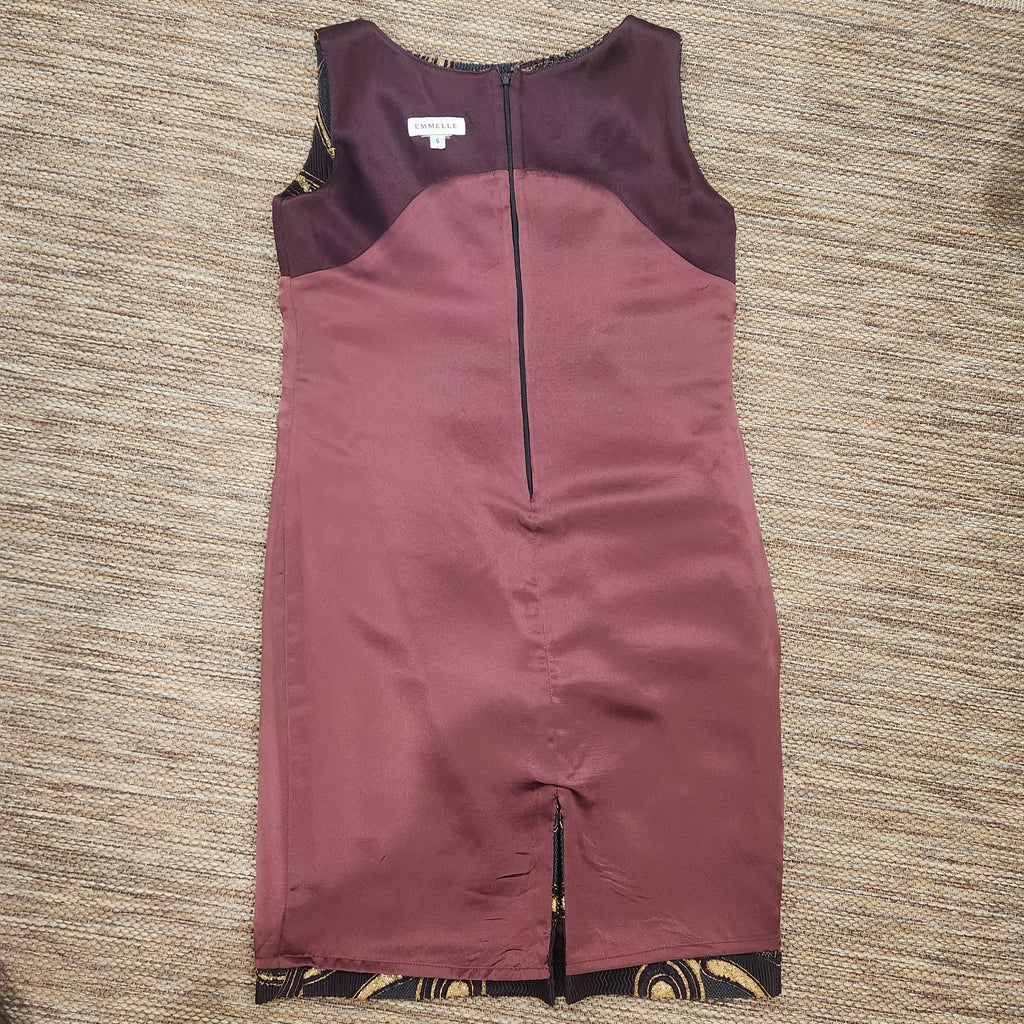 Sleeveless Patterned Shift Dress