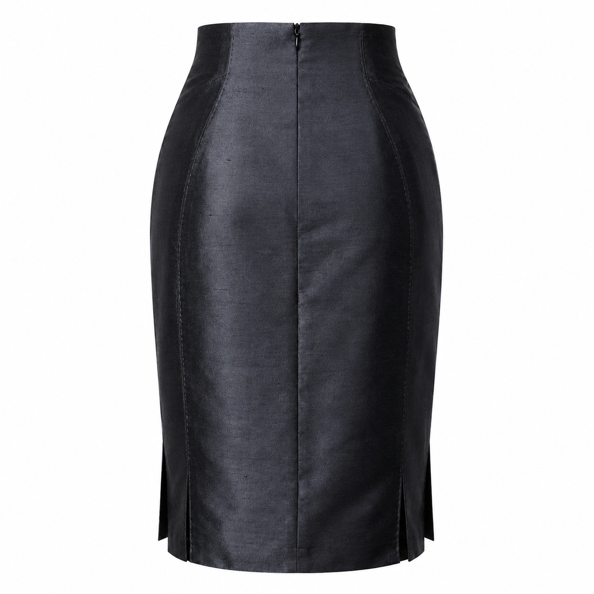 Vintage Chado Ralph Rucci Black Pencil Skirt Size 12