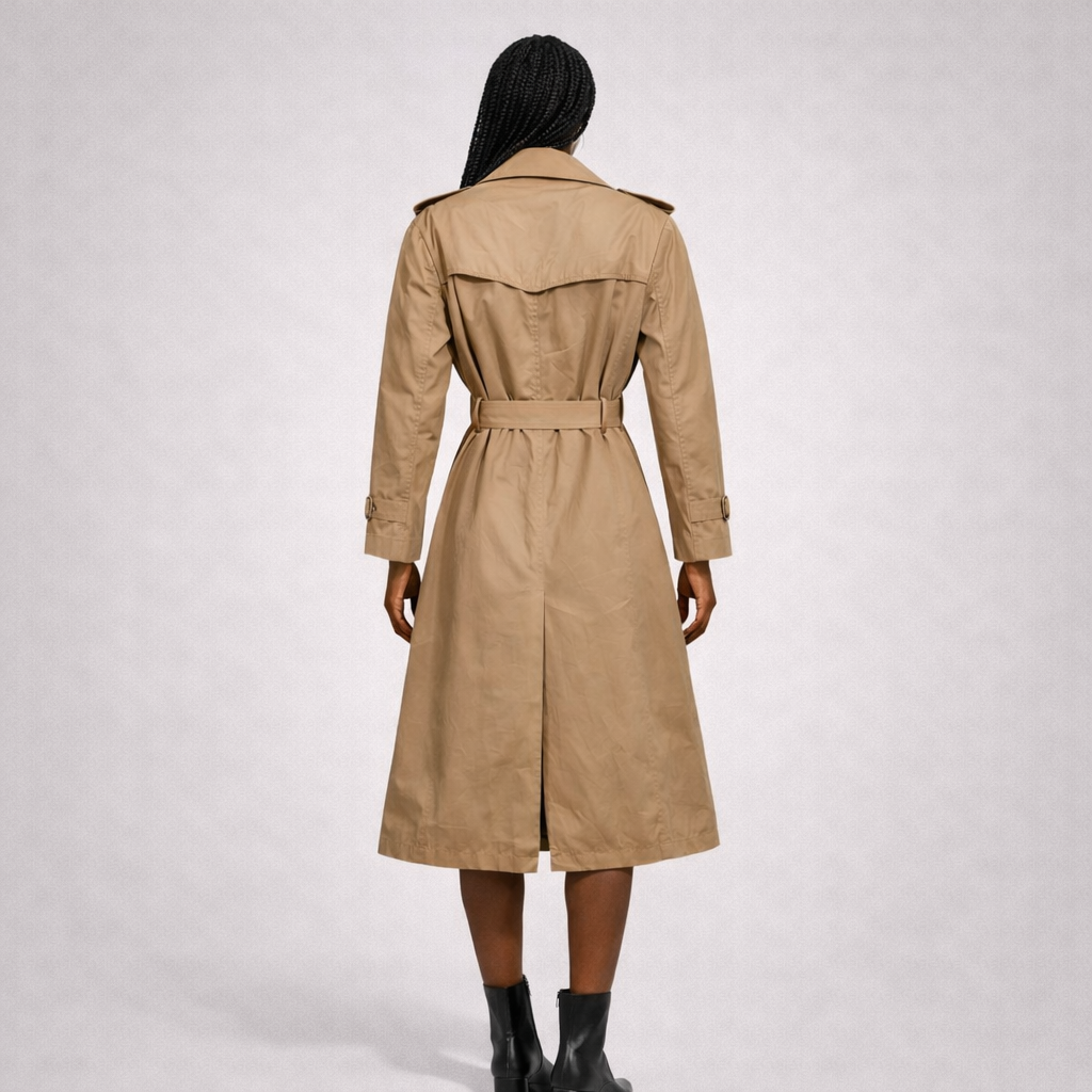 Vintage Trenchcoat Gender Neutral Tan Size L