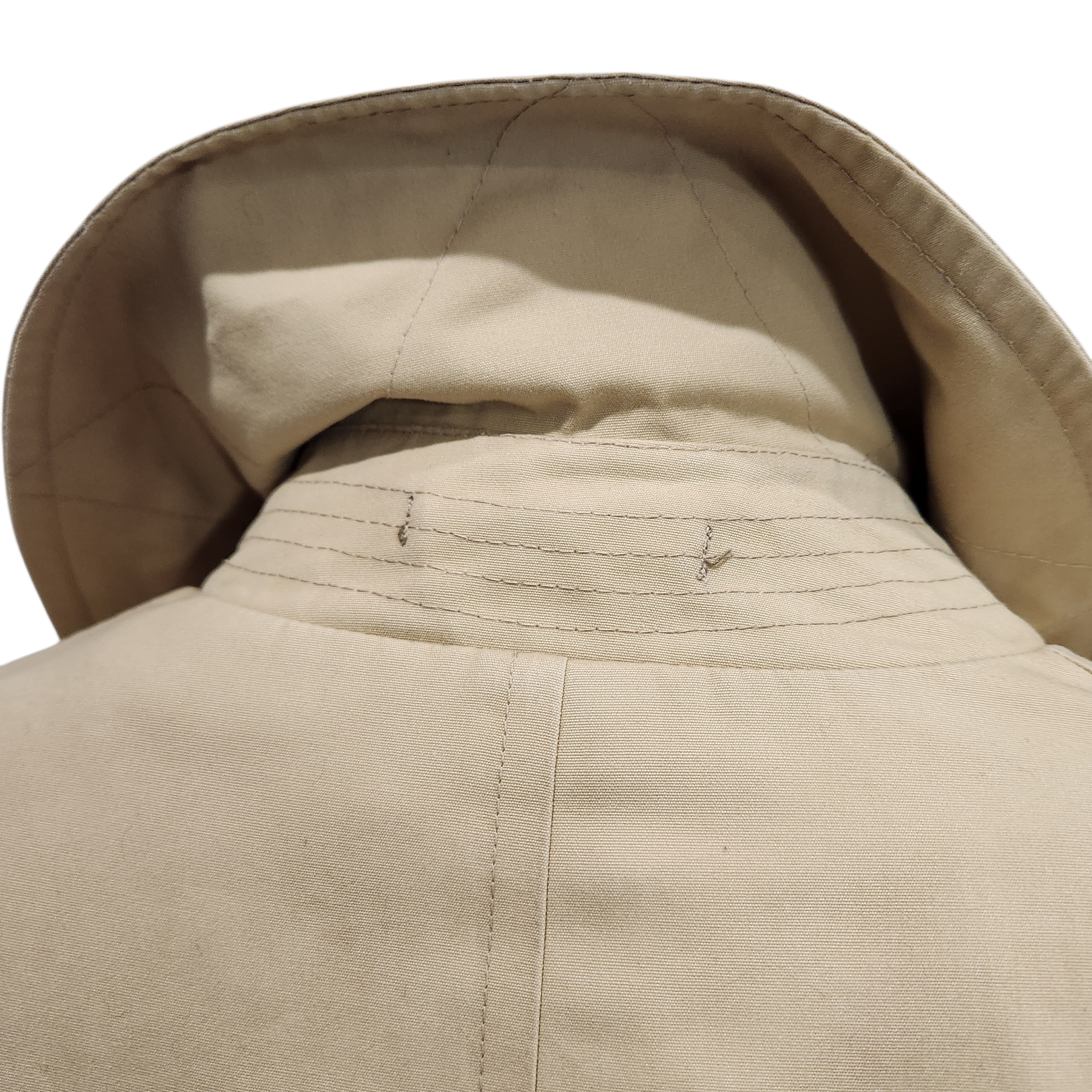60s  Buoy Cloth Trench with Removable Wool & Camel Hair Lining Talon Zipper Size 38