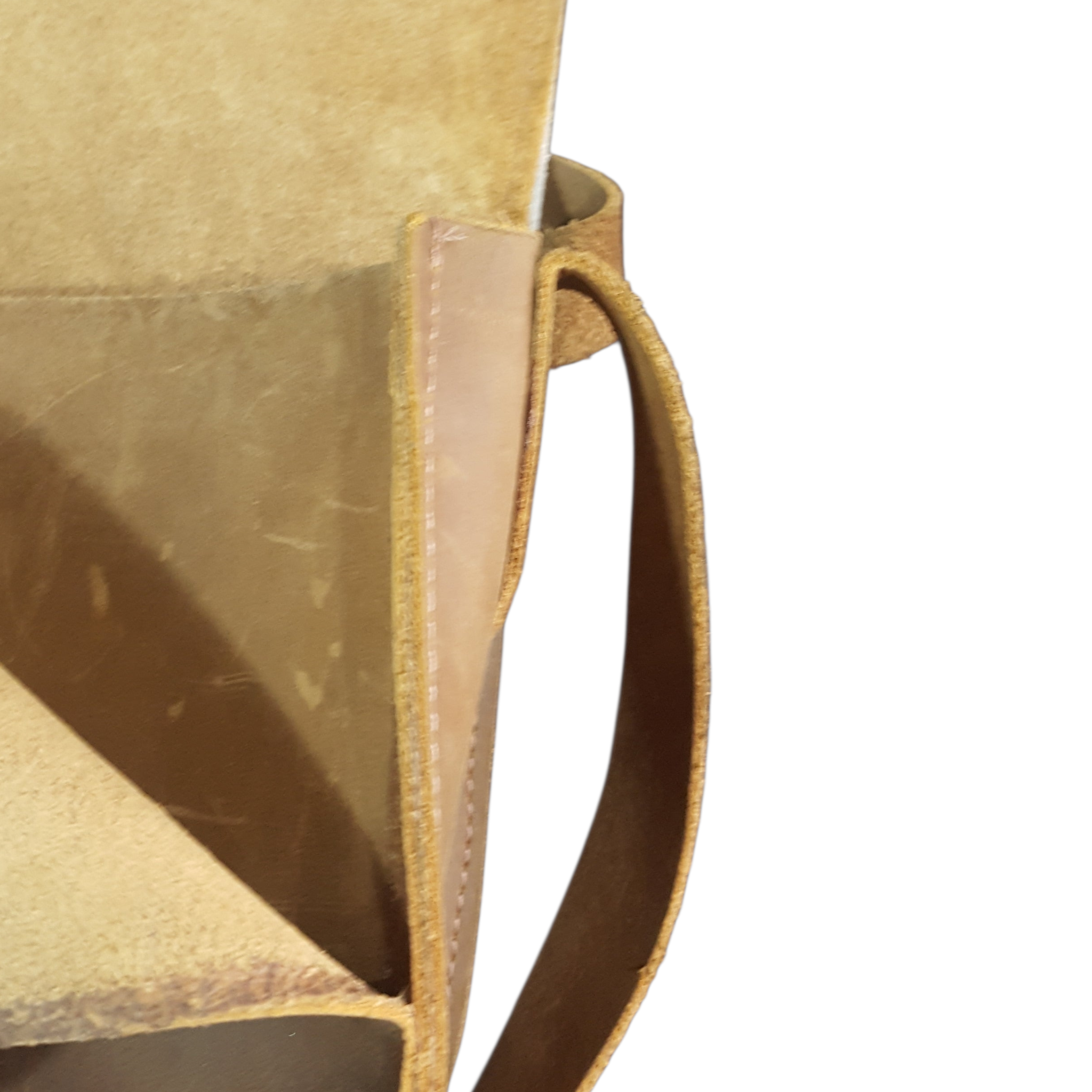Atelier Luxembourg Leather Calf Hair Saddle Bag