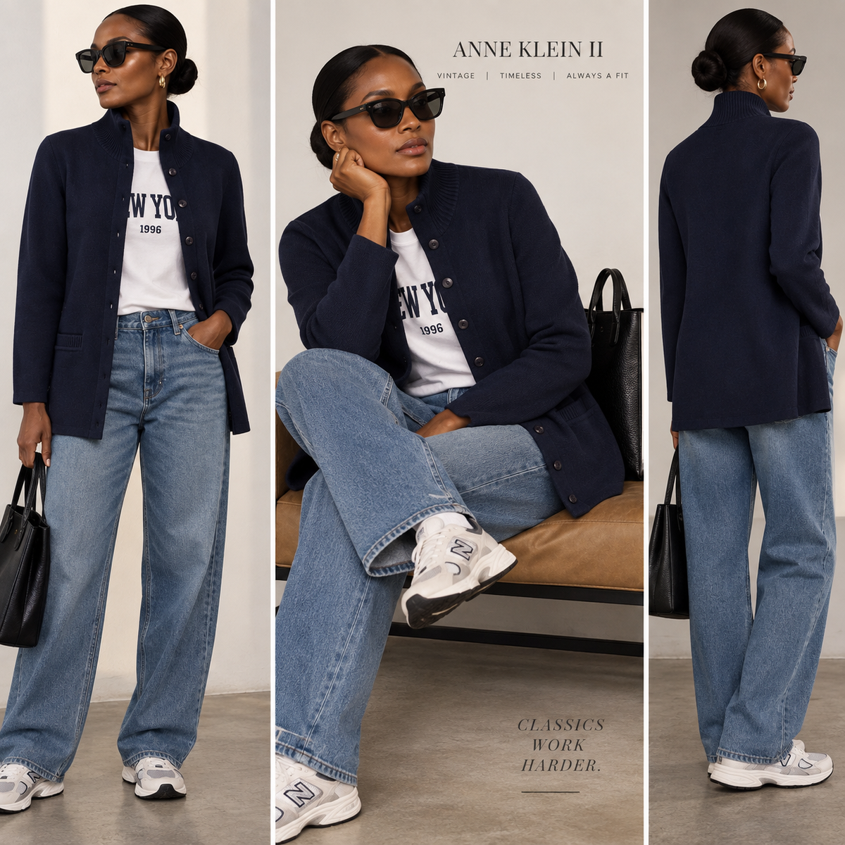 Classic Mock Neck Button Down Cardigan Sweater