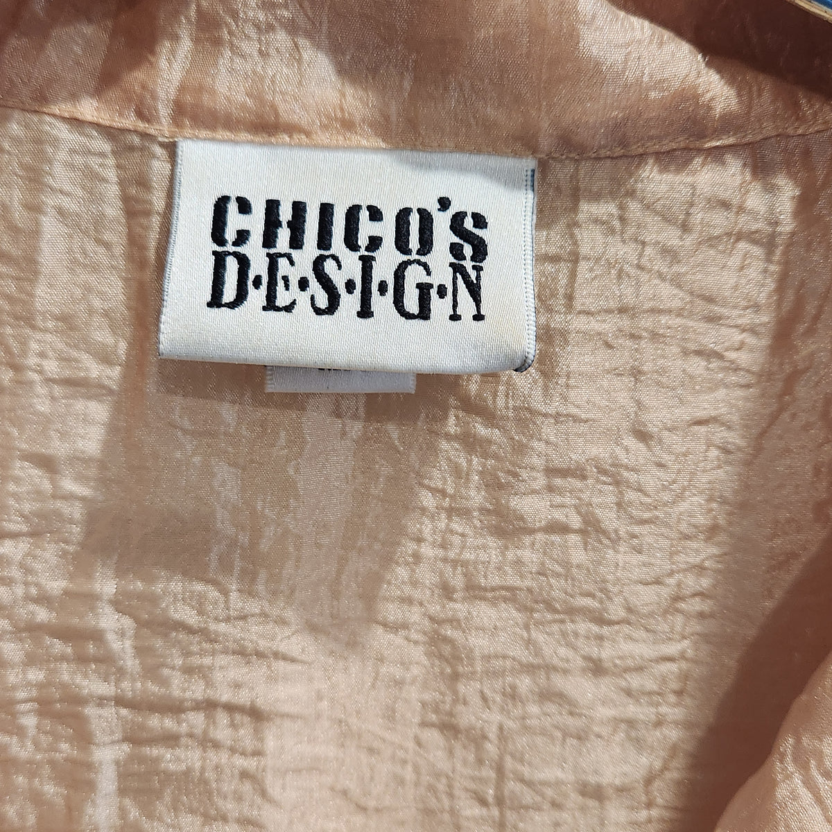 CHICO'S DESIGN Long Sleeve Button Down Shirt