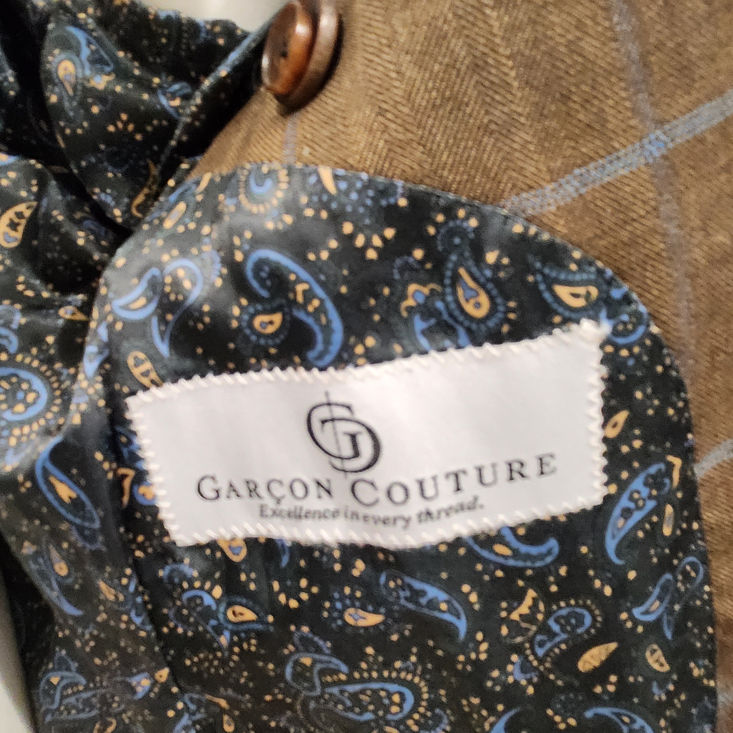 Garçon Couture Wool Windowpane Coat – Brooklyn 718 Collection | Modern Heritage Tailoring Size S