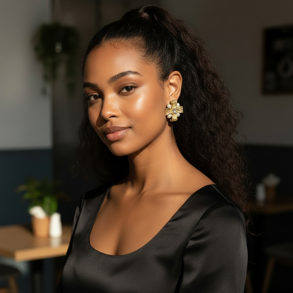 80s Vintage Clip-On Earrings Christian Lacroix