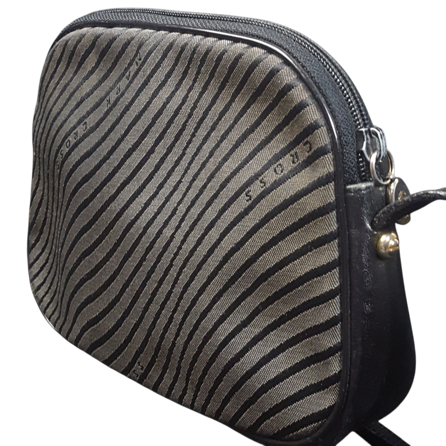 Mark Cross Stripe Canvas Crossbody