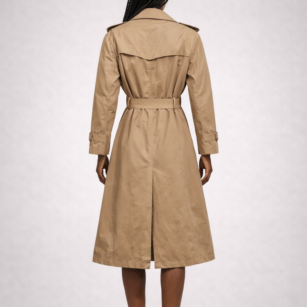 Vintage Trenchcoat Gender Neutral Tan Size L