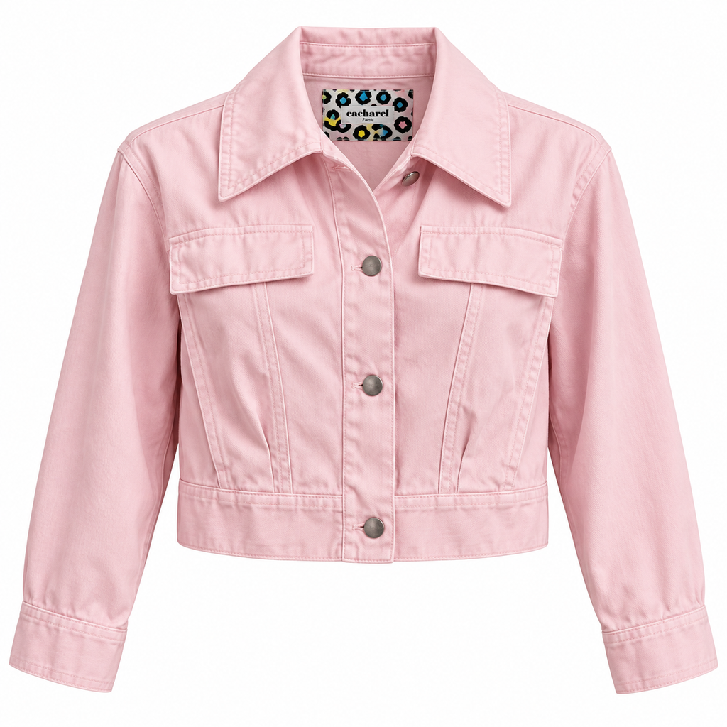 cacharel Paris Cropped Denim Jacket