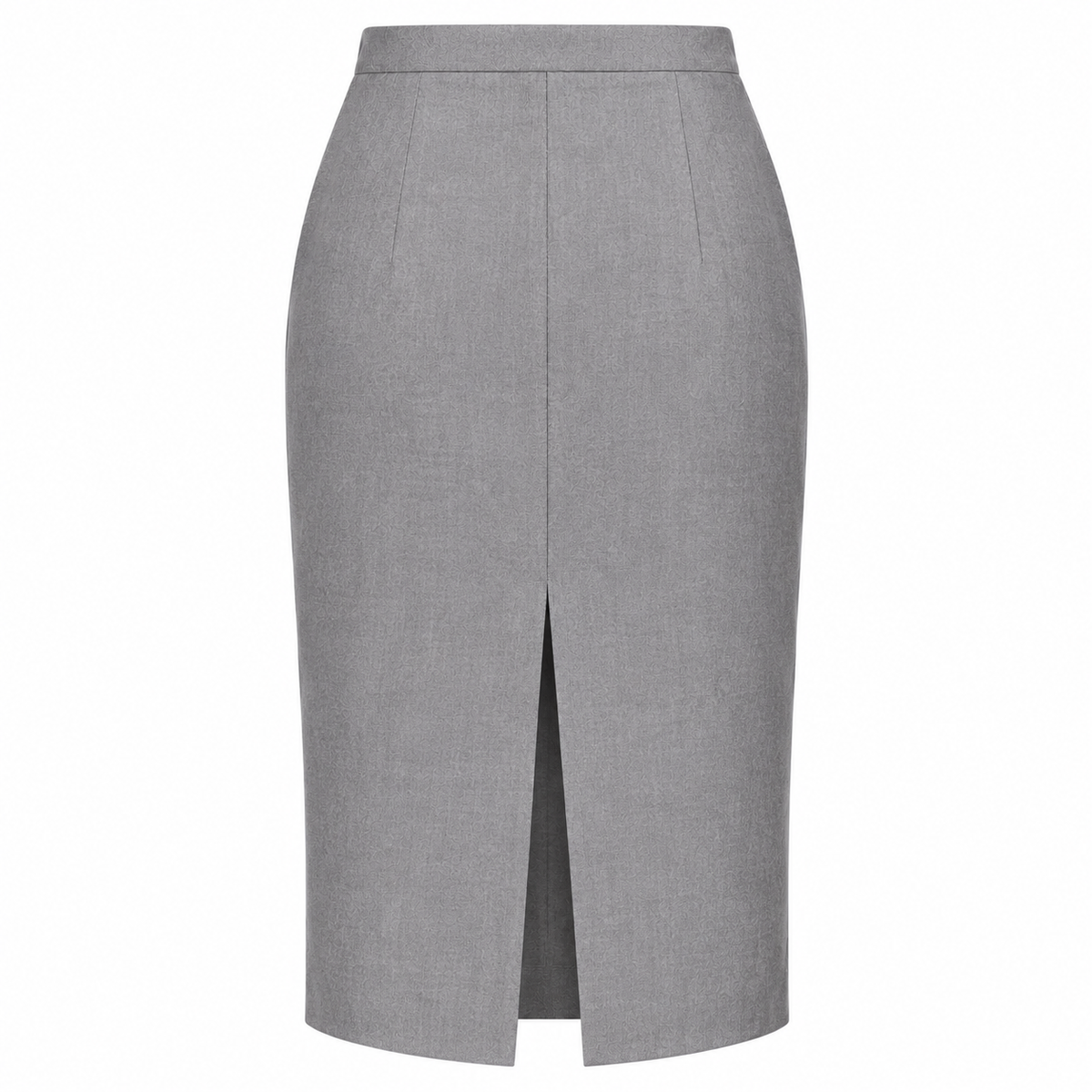 Rare Sea Broderie-anglaise Grey Wool Twill Skirt