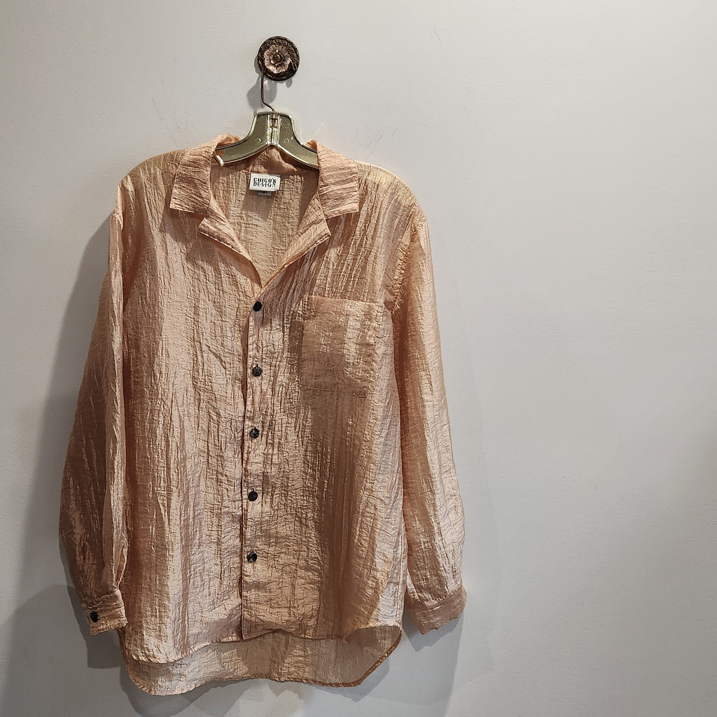 CHICO'S DESIGN Long Sleeve Button Down Shirt