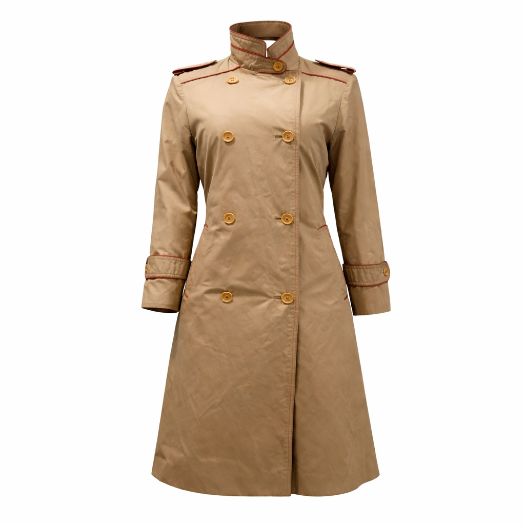 90s Vintage Womens Trenchcoat Gallery Down Filled Convertable