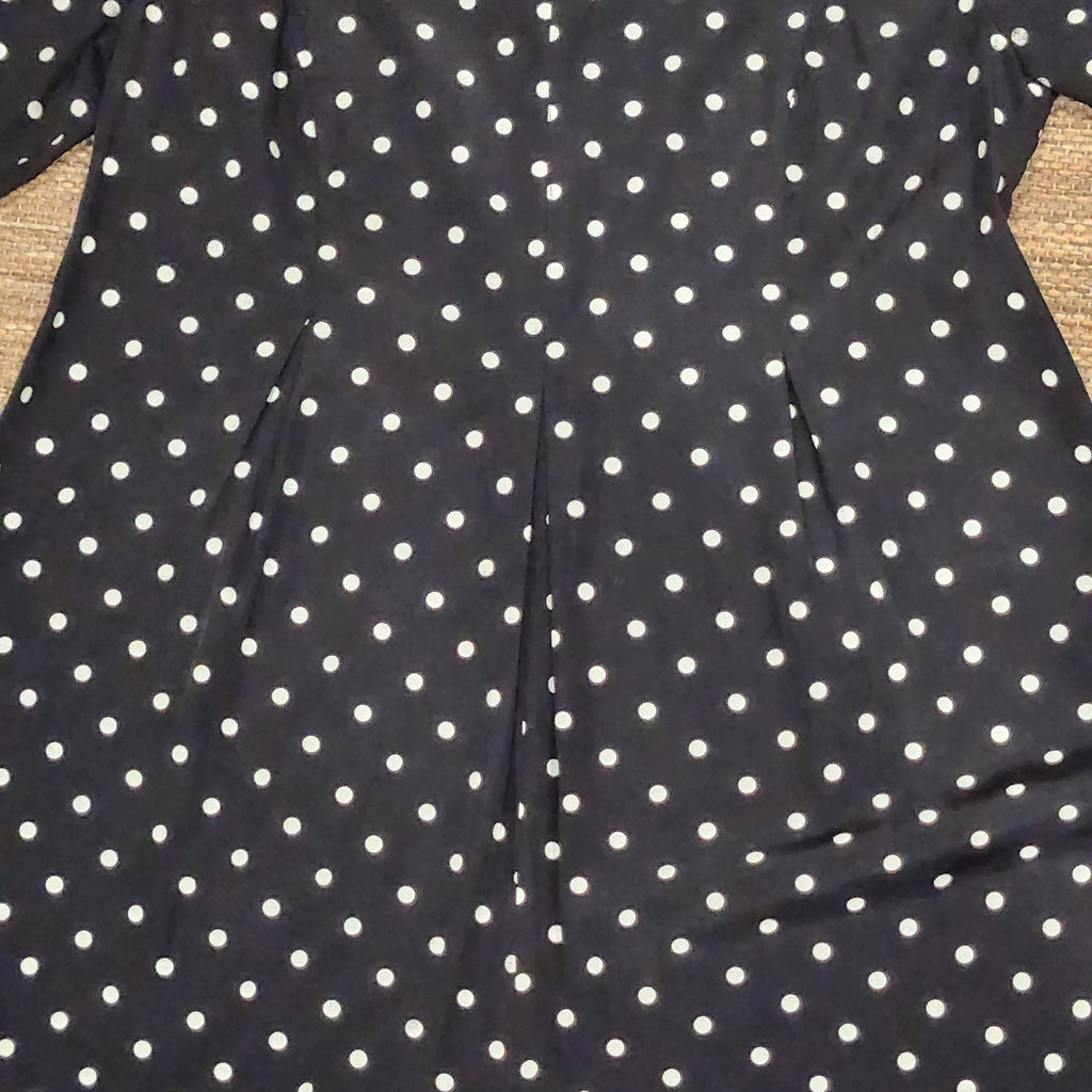 Vintage Long Sleeve Polka Dot Jumpsuit