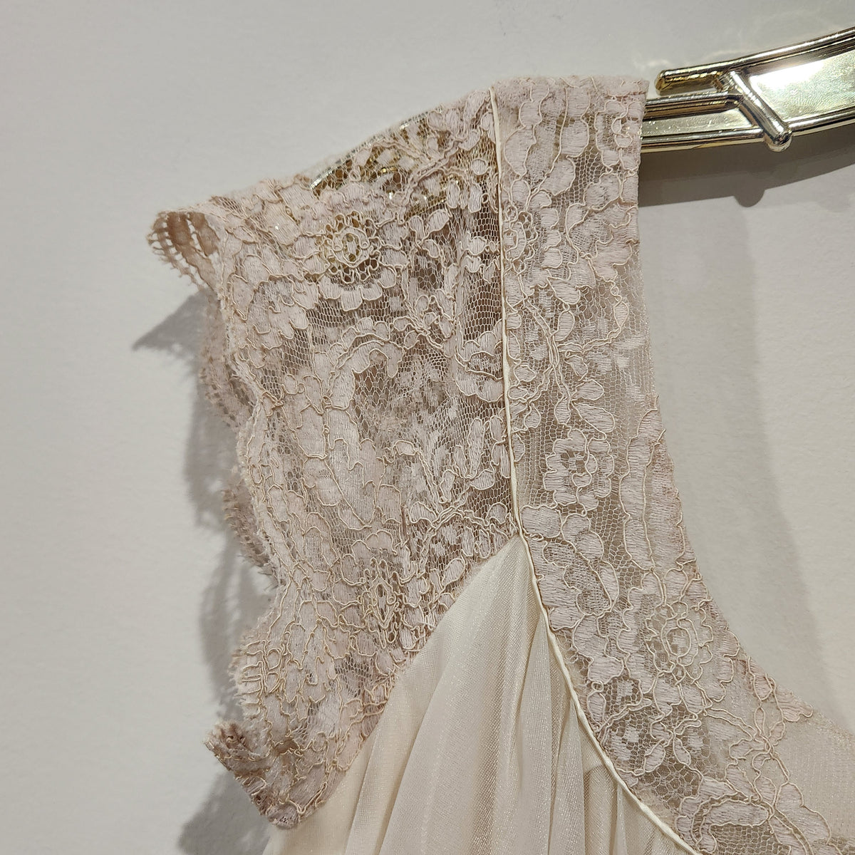 Vintage Lace Trimmed Sheer Nightgown
