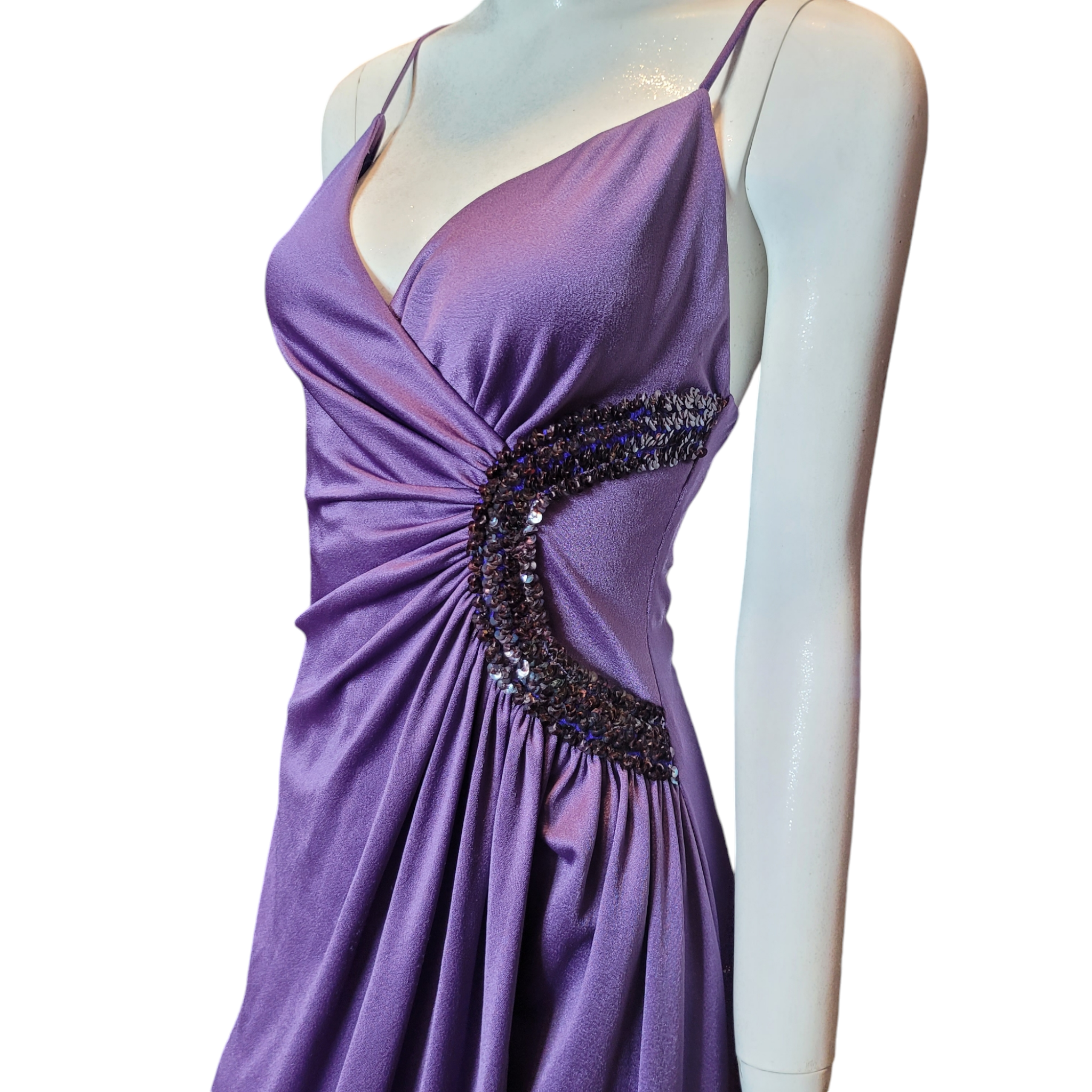 1970s Vintage Disco Studio 54 Dress Size XS