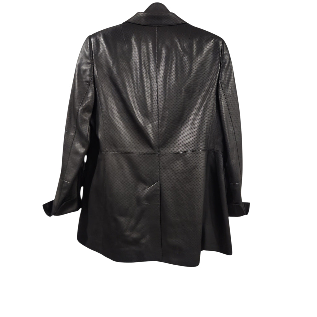 Akris Punto Perforated Lamb Nappa Leather Blazer — Circa 2017–2019