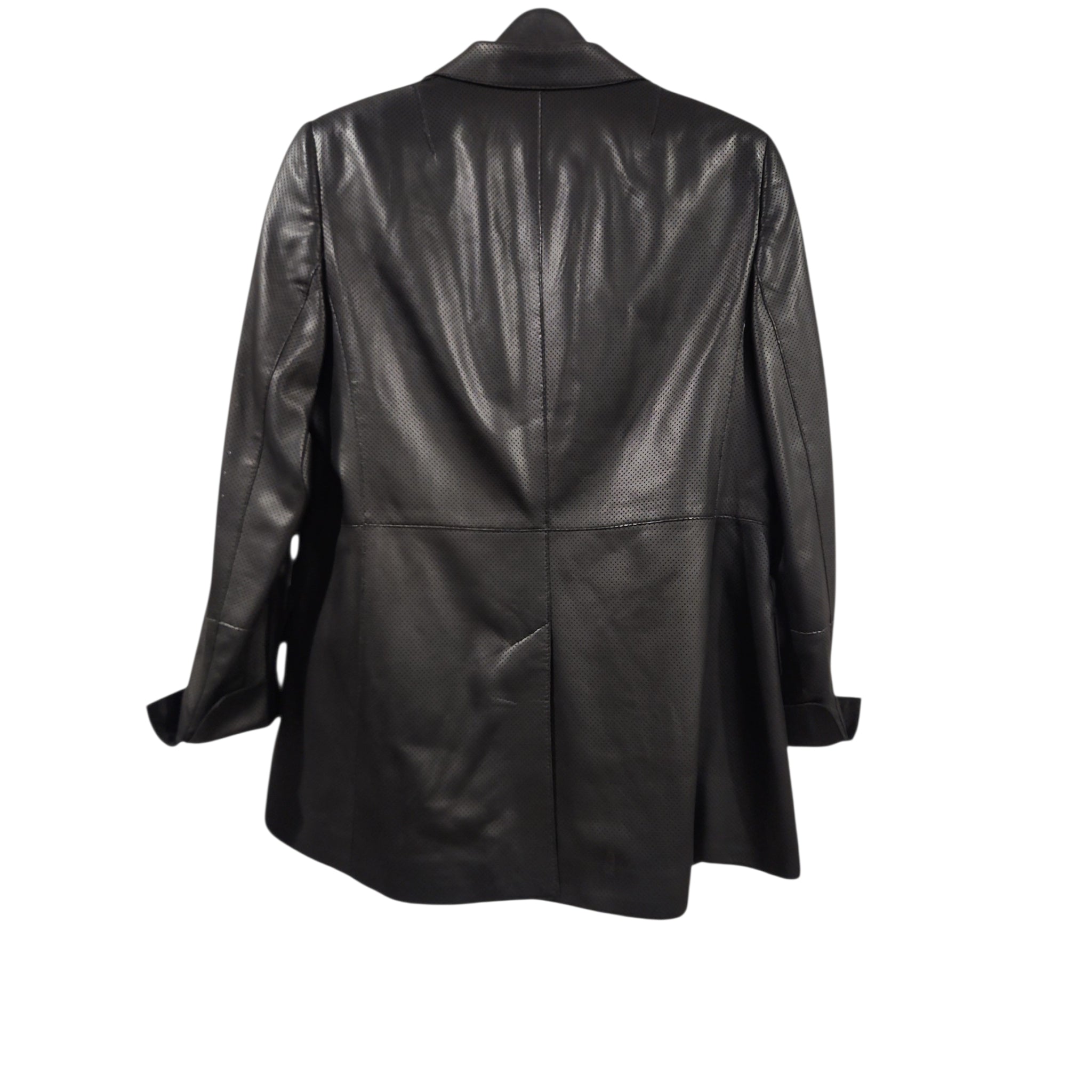 Akris Punto Perforated Lamb Nappa Leather Blazer — Circa 2017–2019