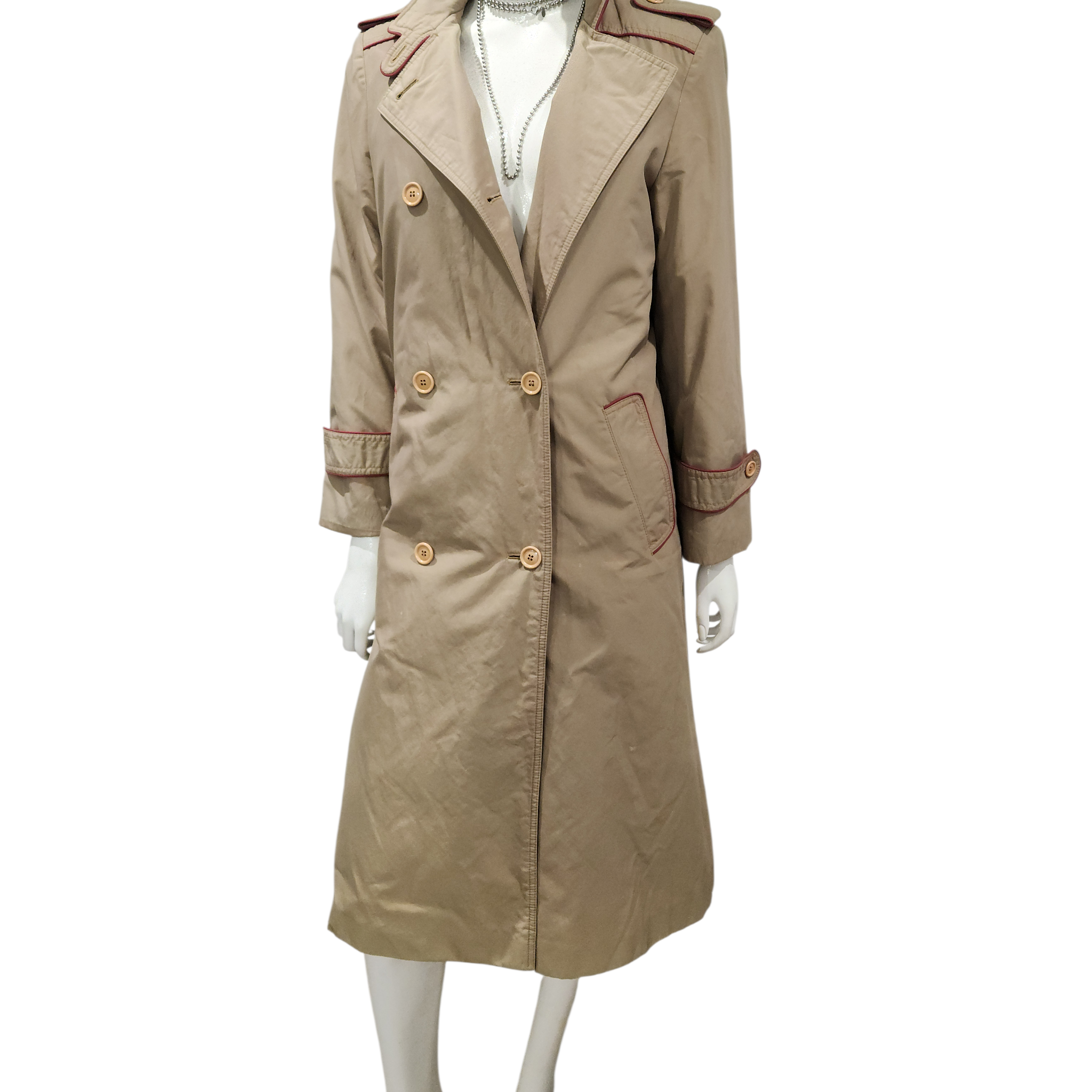 90s Vintage Womens Trenchcoat Gallery Down Filled Convertable