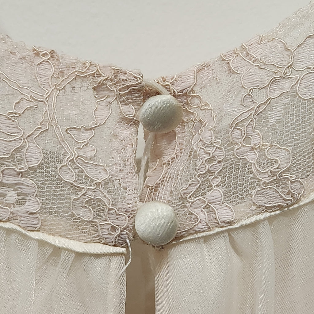 Vintage Lace Trimmed Sheer Nightgown