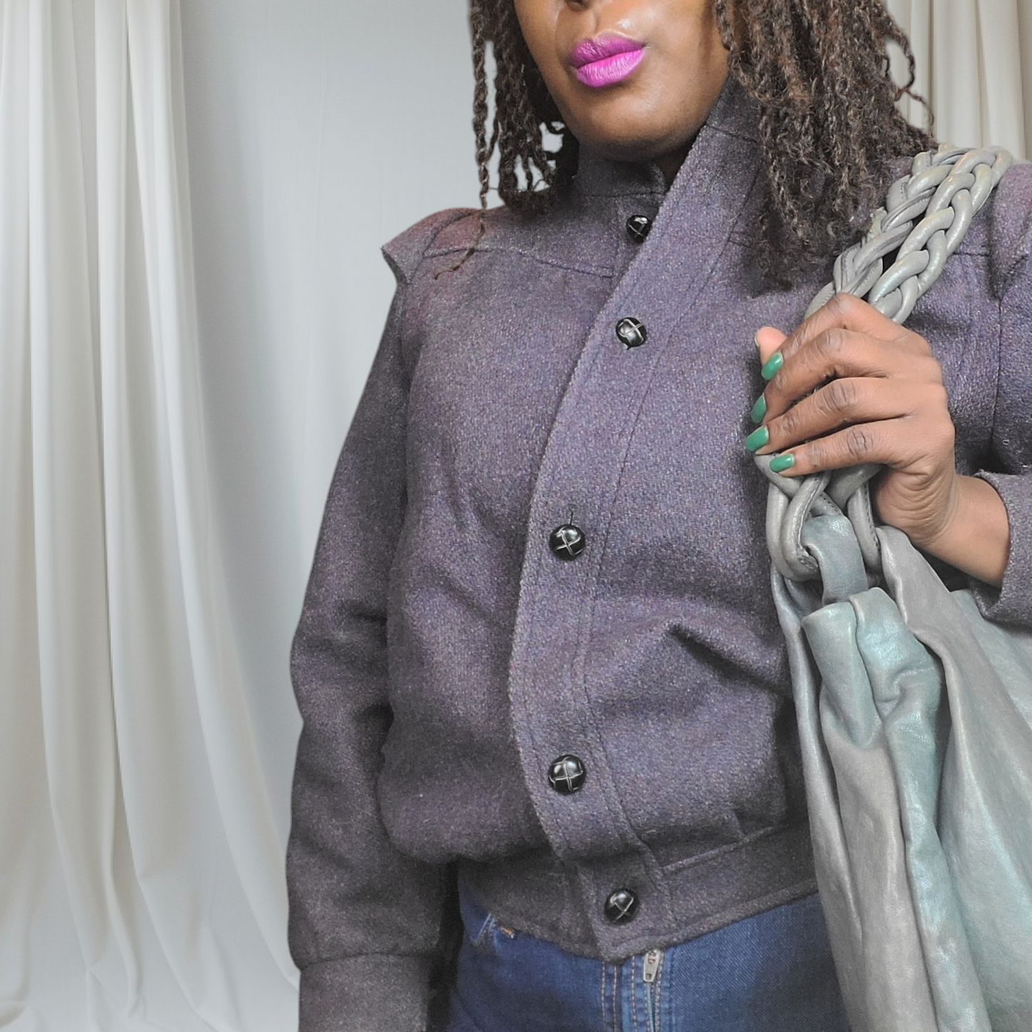 1970s Vintage Sergio Valente Wool Blend Jacket Womens Vintage Jackets and Coats Size M