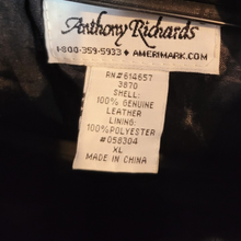 Load image into Gallery viewer, Vintage Leather Anthony Richards Black Patchwork Leather Jacket Size XL
