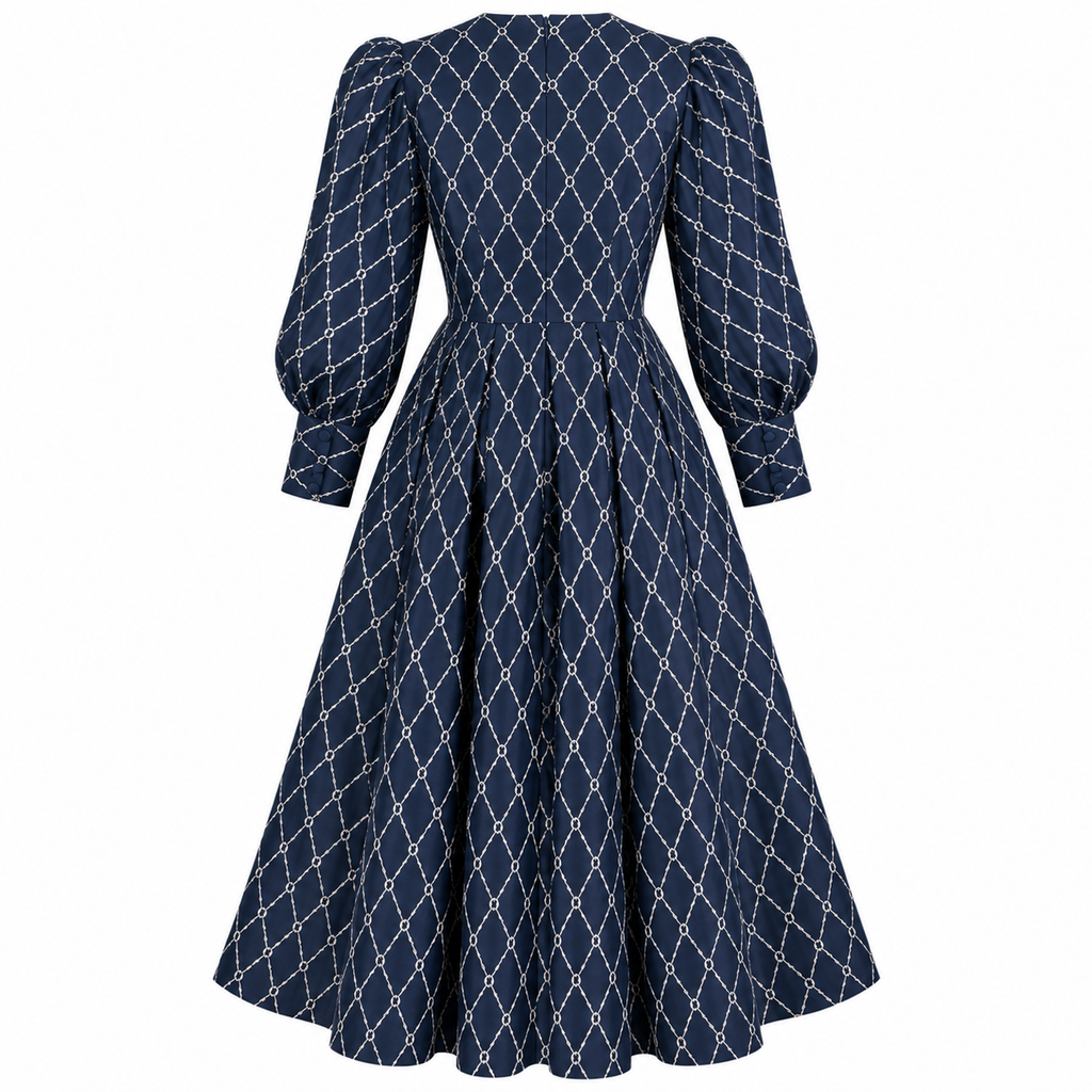 Navy Blue Vivienne Marlowe Dress Size Large