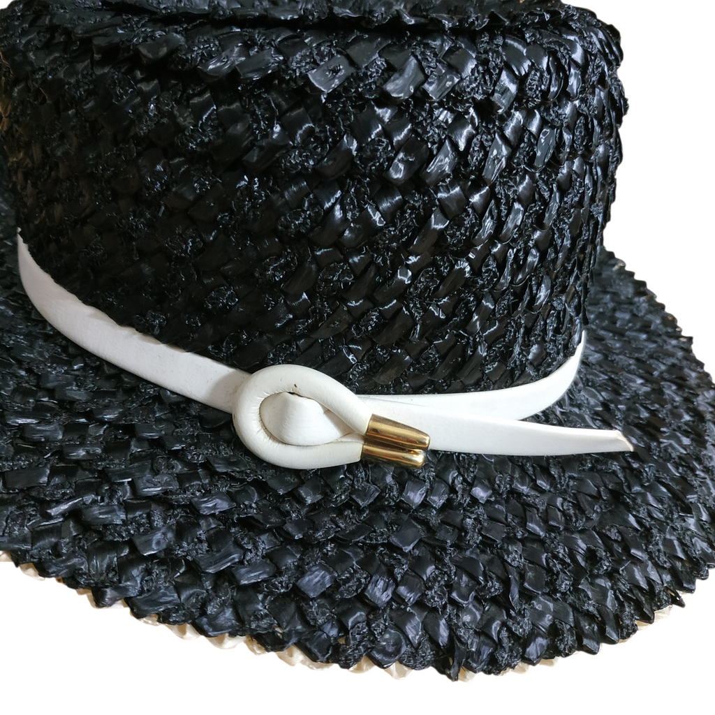Adolfo II For Saks Fifth Avenue Straw Hat