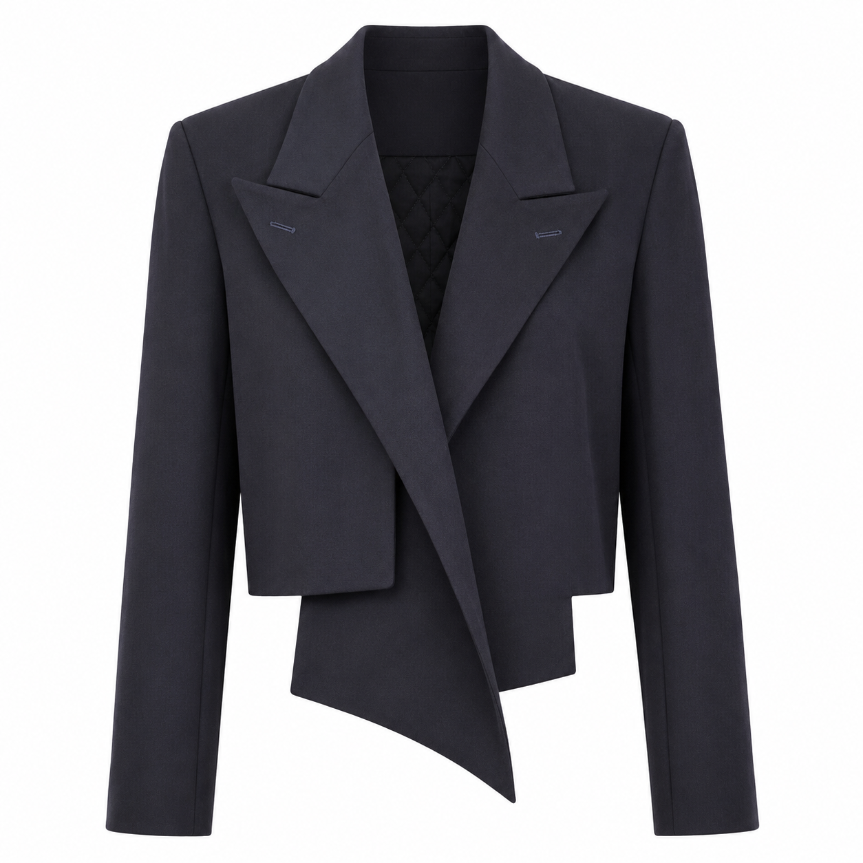 Vintage 1980s Comme des Garçons Architectural Cropped Wool Jacket Size S