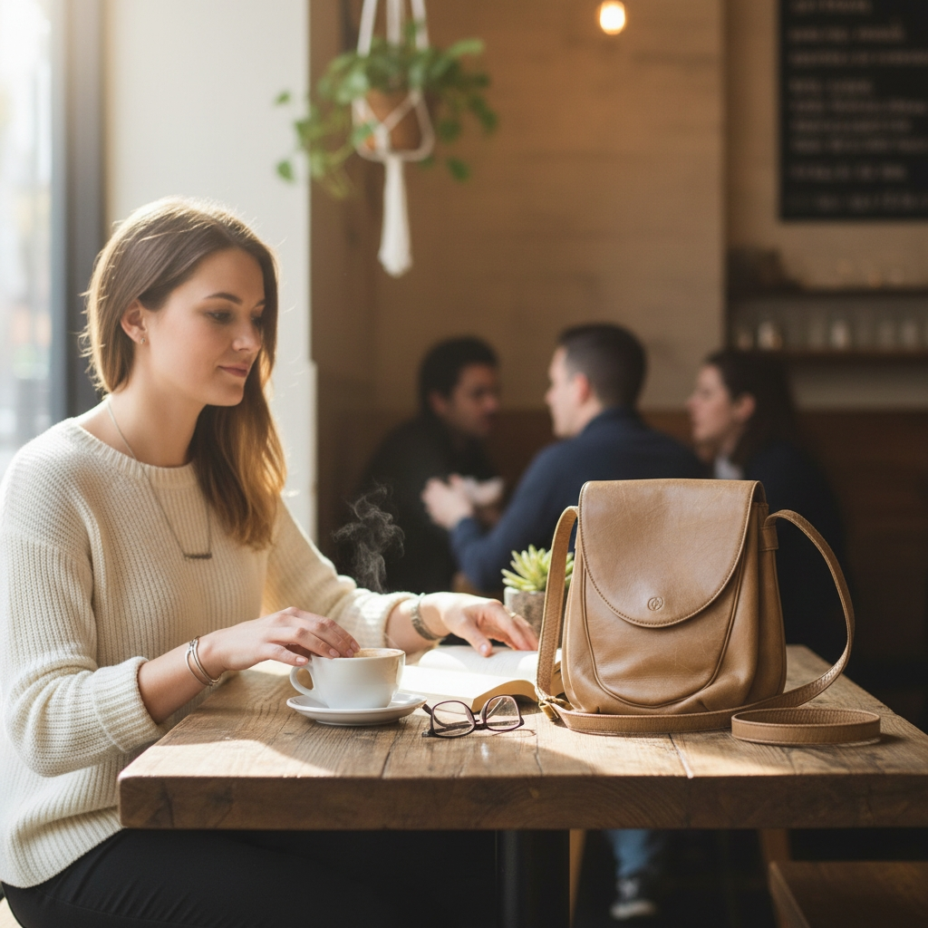 Charles Jourdan Paris Vintage Leather Crossbody Bag
