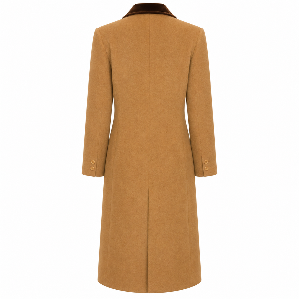 1960s Vintage Valentino Boutique Camel Hair Coat Size Large