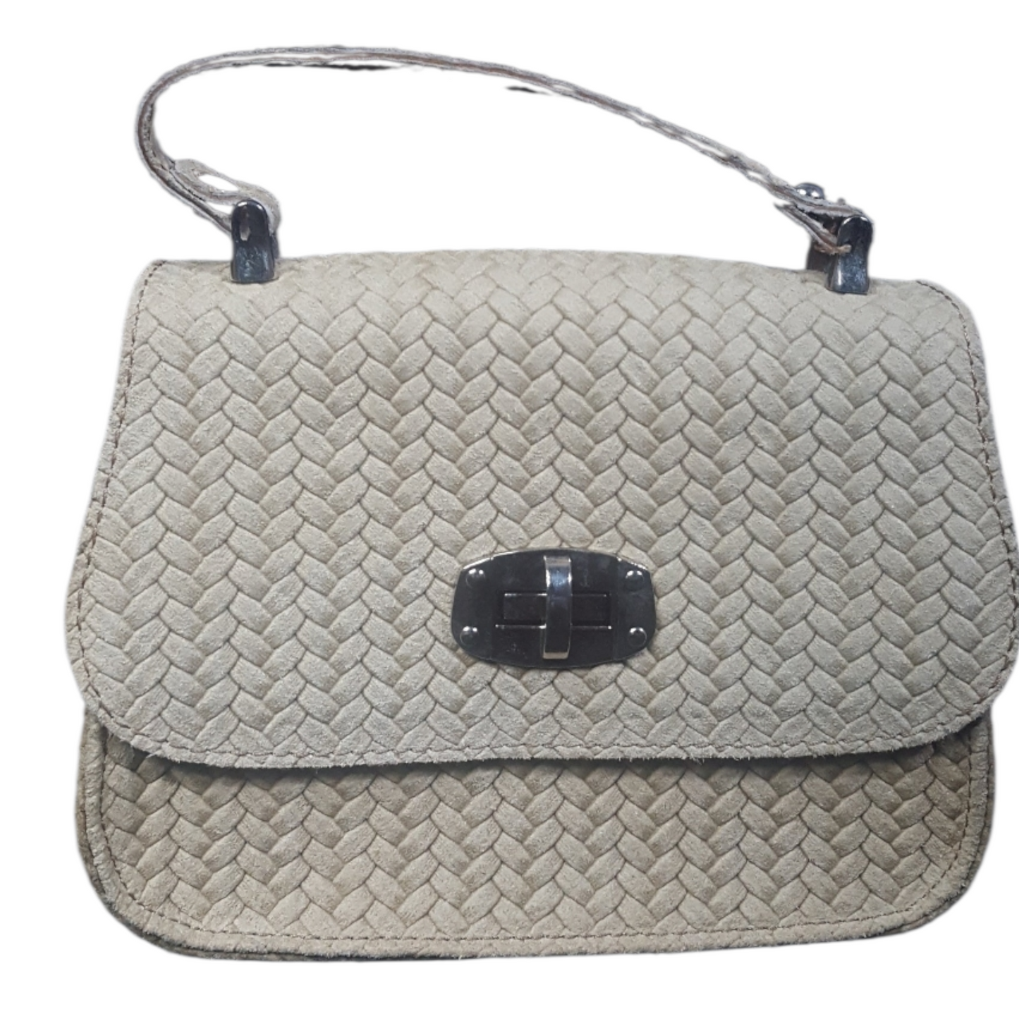 Borso in Pelle Braided Leather Handbag