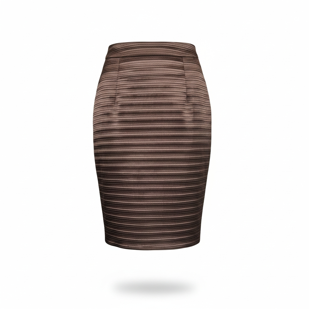 90s Brown Vintage Pencil Skirts Dior Boutique Size M