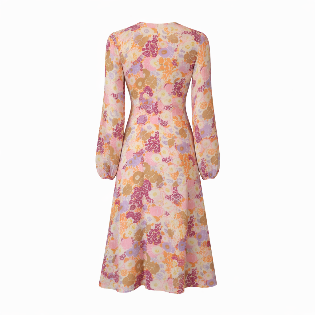 70s Floral Print Dress