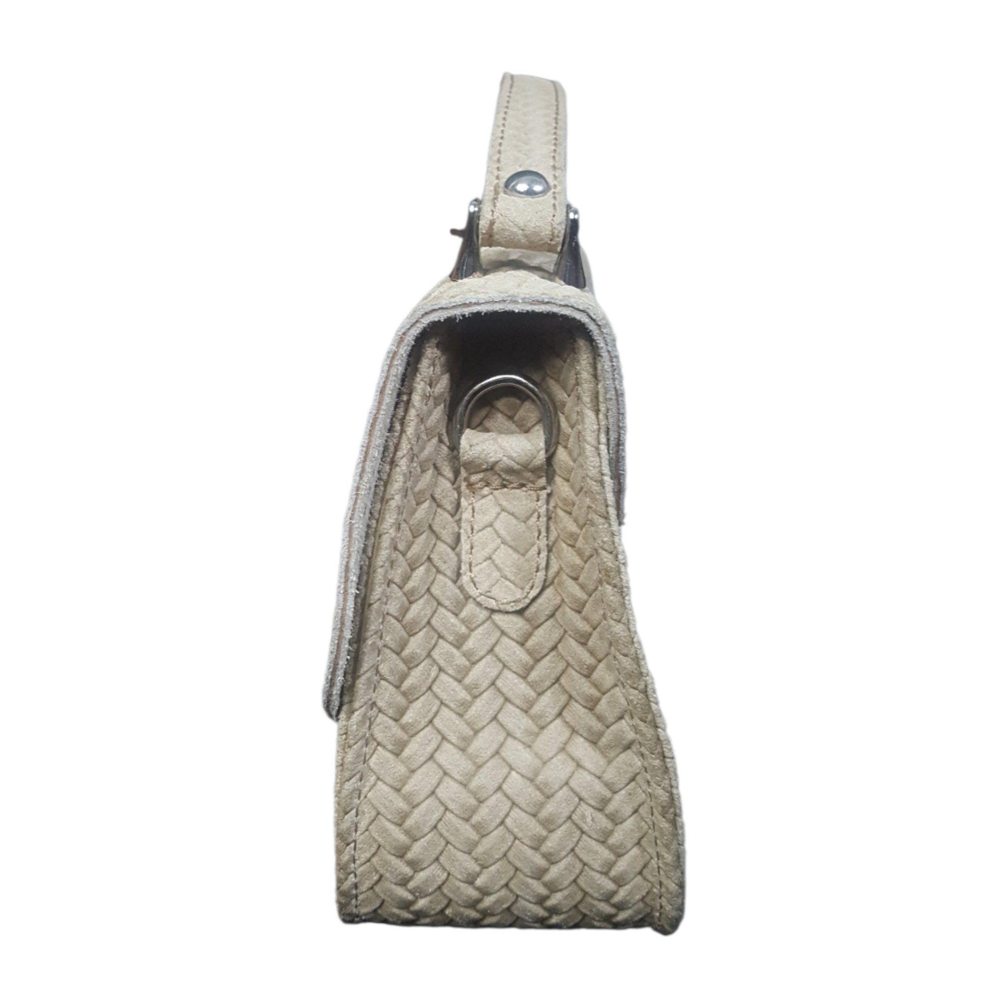 Borso in Pelle Braided Leather Handbag