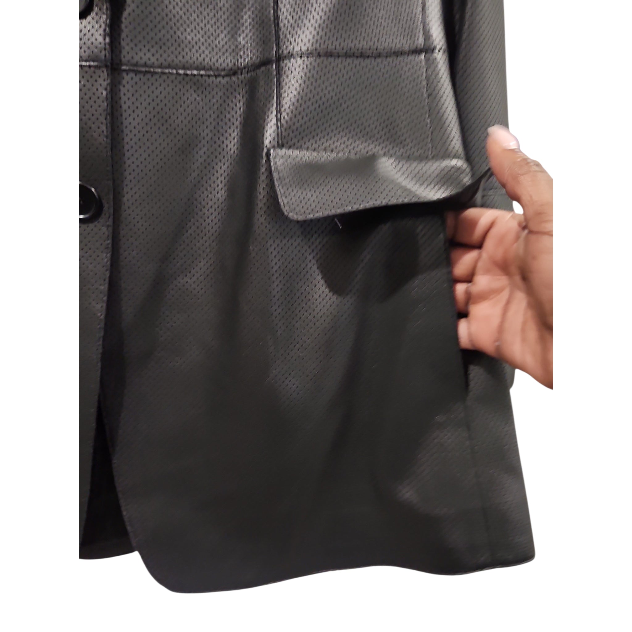 Akris Punto Perforated Lamb Nappa Leather Blazer — Circa 2017–2019