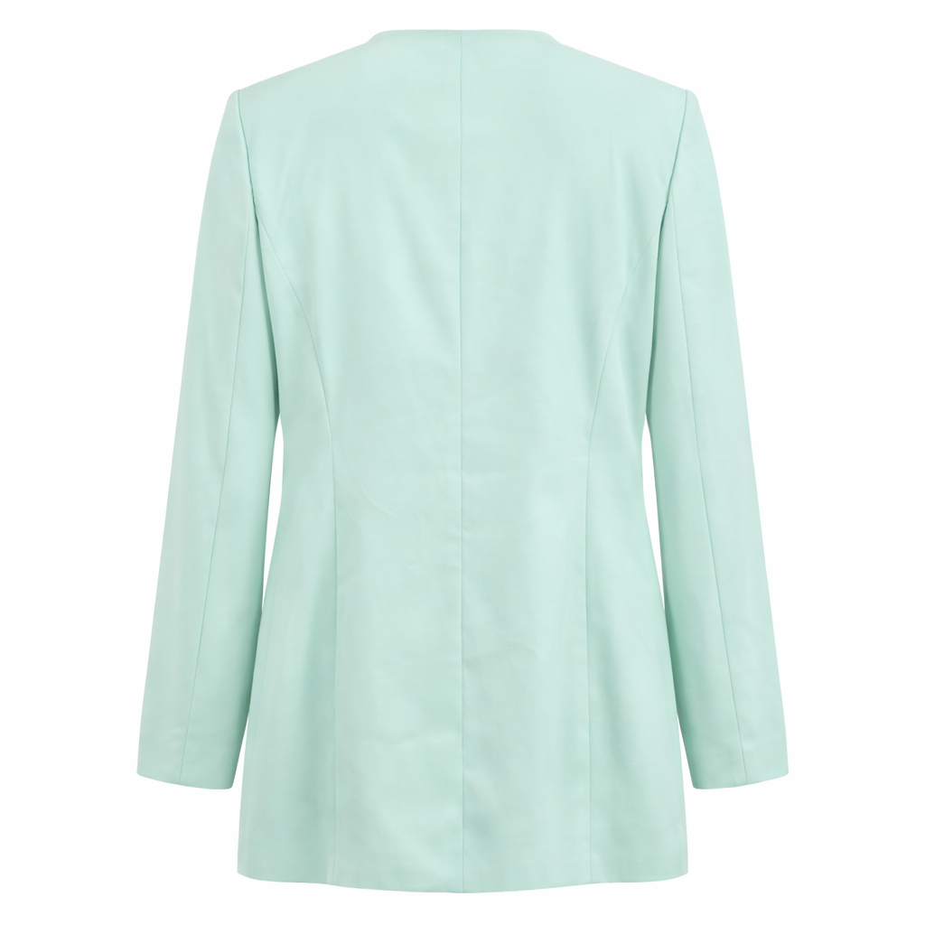 Vintage Mariella Ferretti Mint Embellished Evening Jacket – Beaded Geometric Art-Deco Blazer