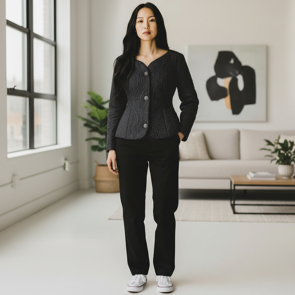 Early 2000s KRIZIA Vintage 90s Krizia Silk Jacquard Blazer • Made in Italy • Sculpted Italian Power Jacket Size 44