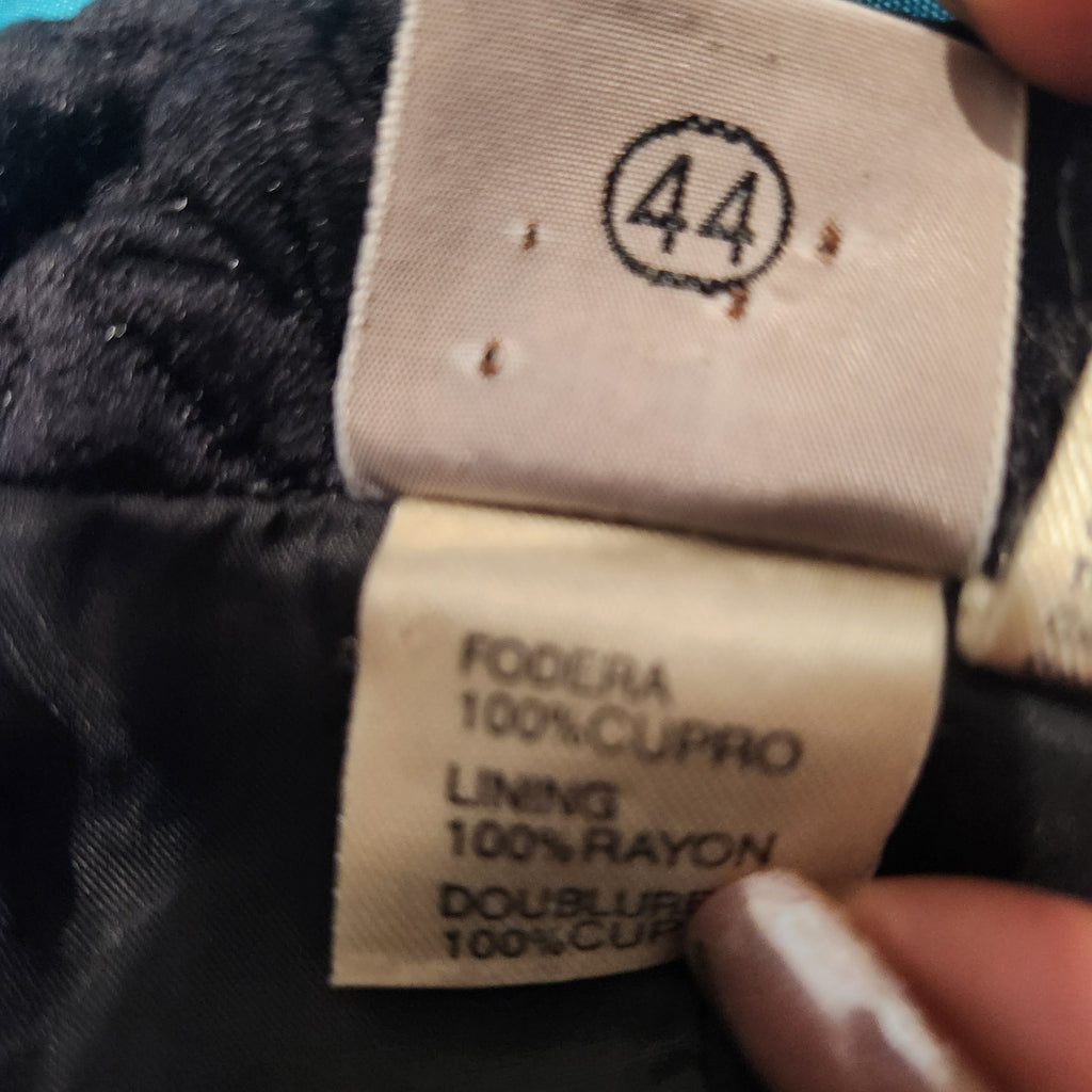 Early 2000s KRIZIA Vintage 90s Krizia Silk Jacquard Blazer • Made in Italy • Sculpted Italian Power Jacket Size 44