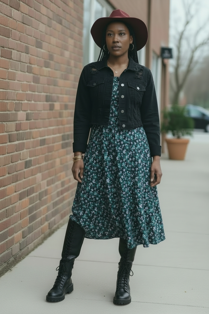 90s Maggie Lawrence Collection Vintage Mini Floral Print Maxi Dress Si   Lucille Golden Vintage, LLC