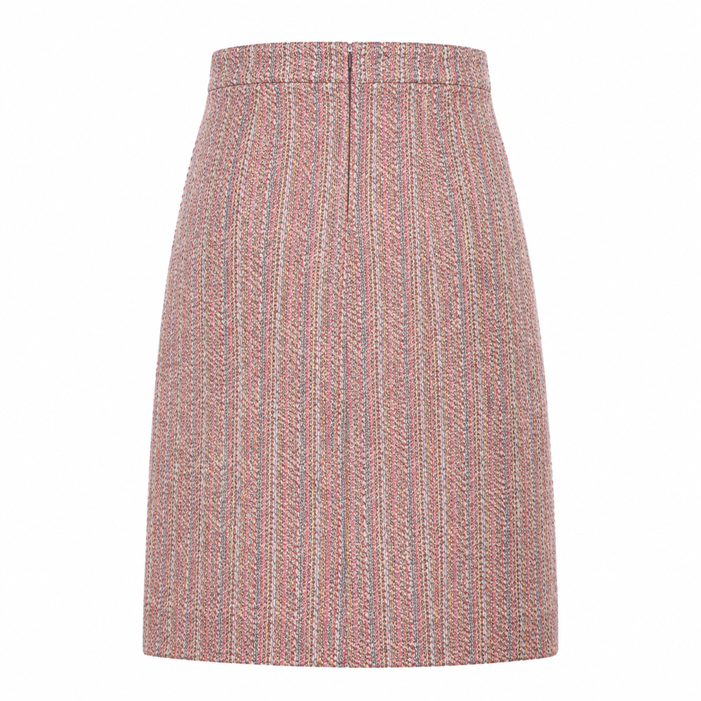 Carven Rose Tweed Skirt Size 36