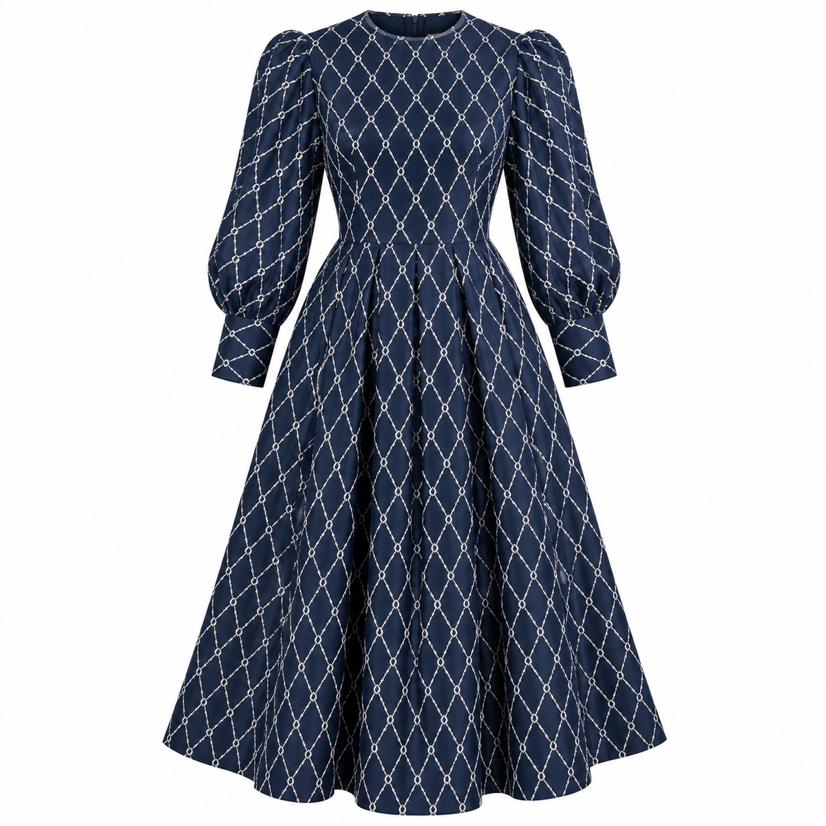 Navy Blue Vivienne Marlowe Dress Size Large