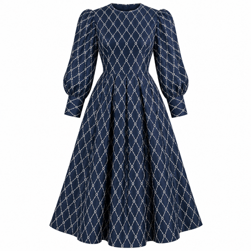Navy Blue Vivienne Marlowe Dress Size Large