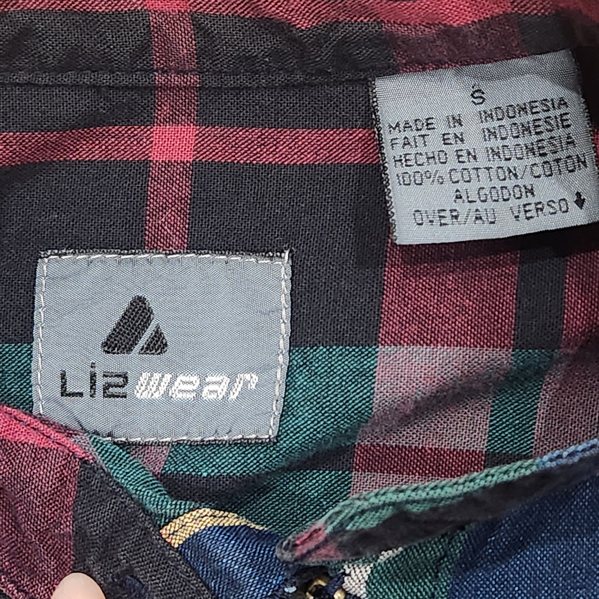 Vintage Cotton Plaid Button Down Shirt