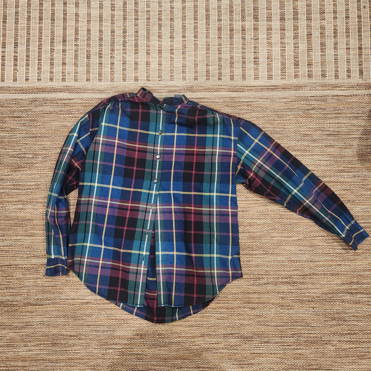 Vintage Cotton Plaid Button Down Shirt