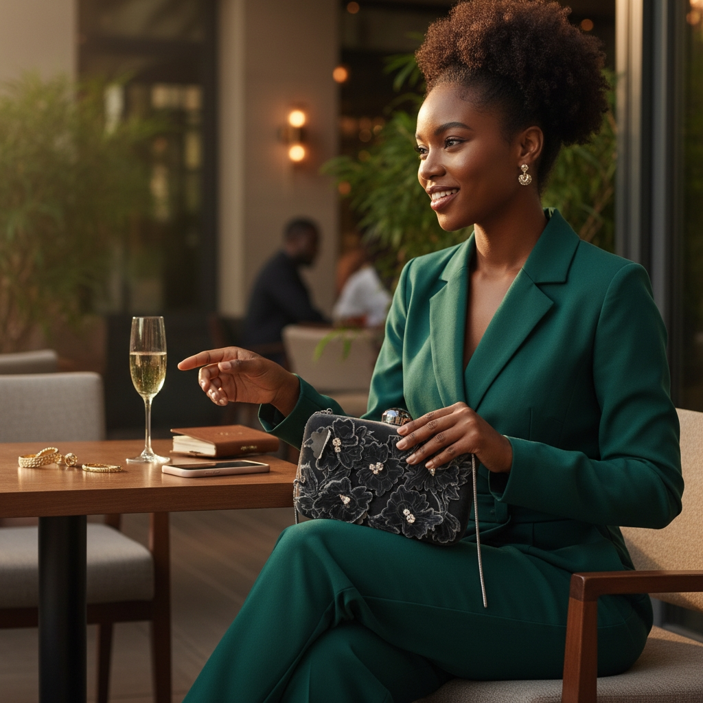 Alberta Feretti Limited Edition Box Velvet Florette Clutch