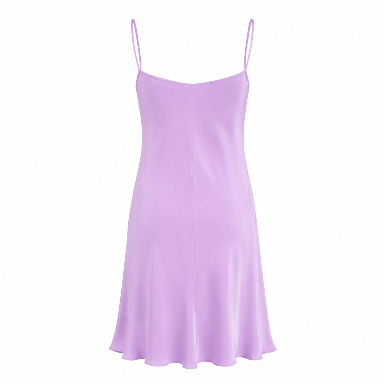 Vintage 1990s Agostino Lilac Silk Slip Dress | Bias Cut Minimalist Midi