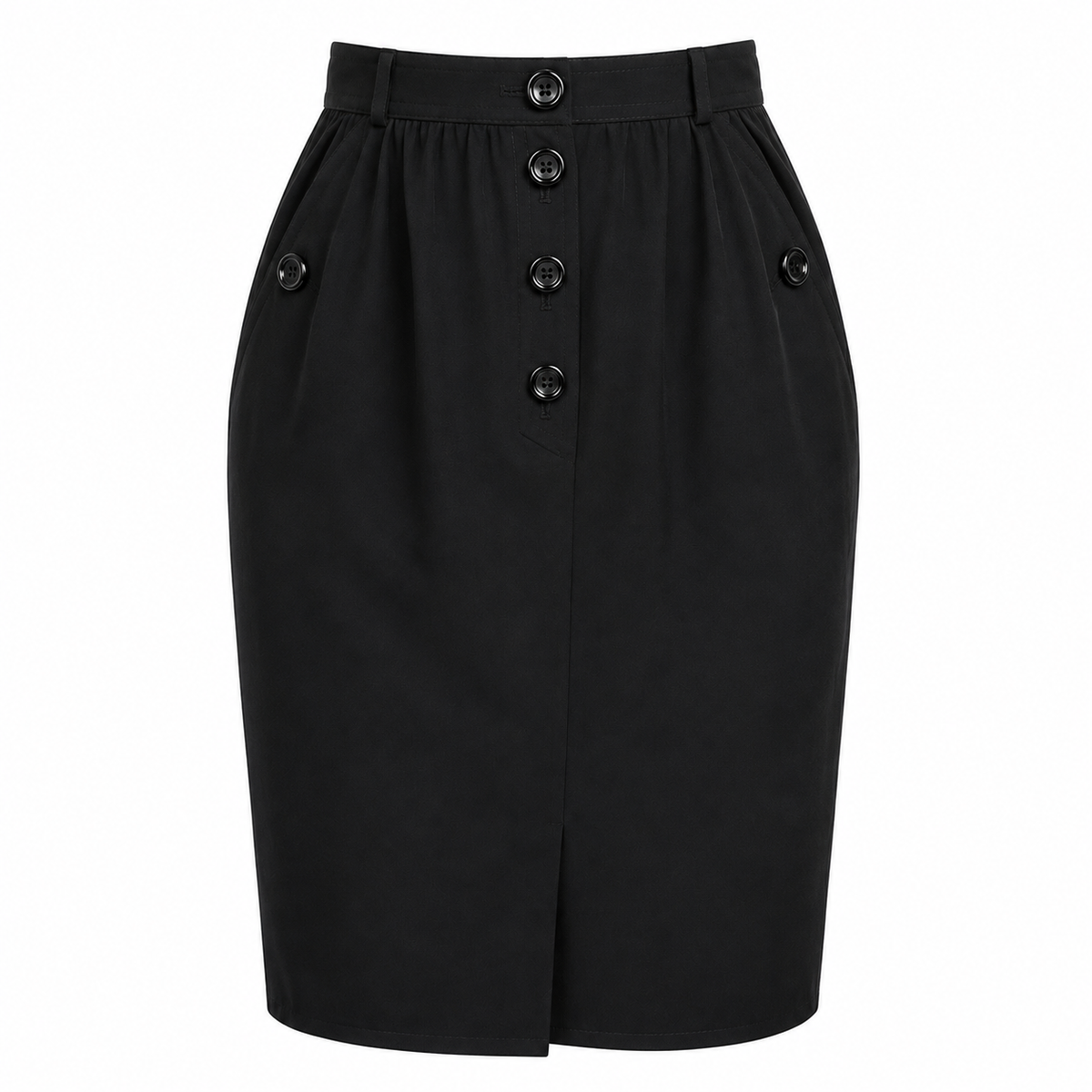 Valentino Miss V Vintage Wool Pencil Skirt Size 10