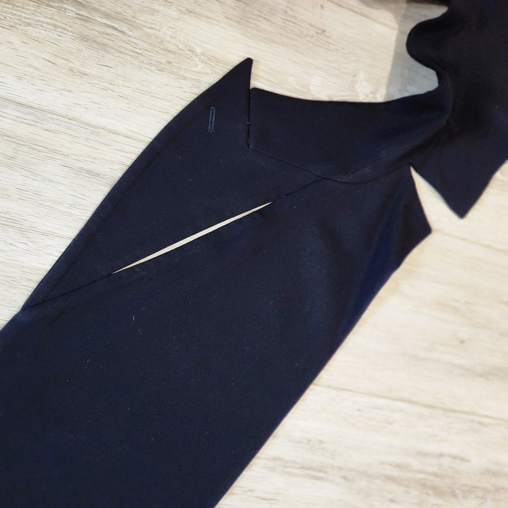 Comme des Garçons Deconstructed Tuxedo Jacket with Convertible Lapel Scarf Size S